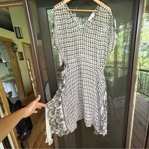 Johnny Was 4 Love and Liberty Silk Dress EUC